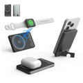 Abundant Solutions 3-in-1 Magnetic Wireless Power Bank with Stand