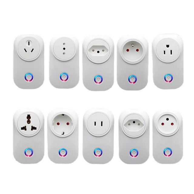 Abundant Solutions SIXWGH Factory Direct Smart WiFi Socket Tuya APP Alexa/Google Voice Control Worldwide (US/EU/UK/AU) Energy 16A Electrical Plug