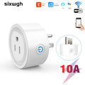 Abundant Solutions SIXWGH Tuya US WiFi Smart 10A Fireproof Works Alexa Google Assistant Voice Control Remote Control Timer Countdown Home
