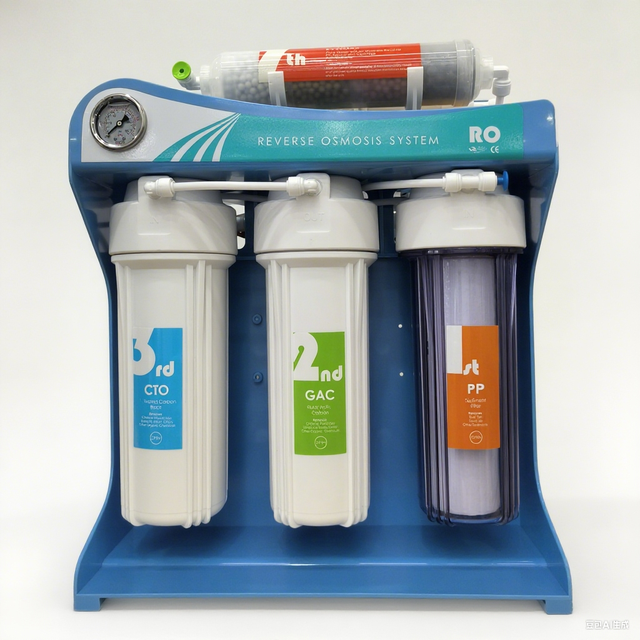 Abundant Solutions 7-Stage Whole House Reverse Osmosis Water Purification System RO Water Purifier Housing Home Water Filter System