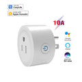 Abundant Solutions Cozylife 10A Homekit Smart US Plug Socket Alexa & Google Assistant Enabled White Key Power Plug