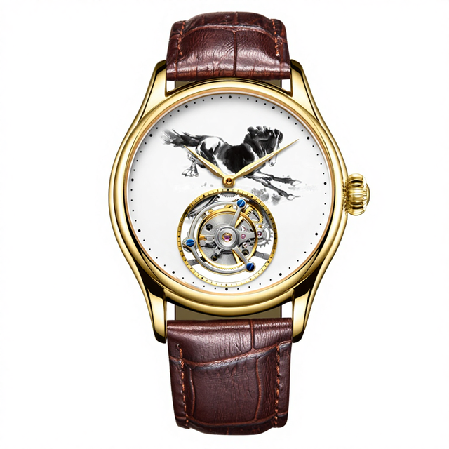 Abundant Solutions Montre Homme Luxury Brand Men's Automatic Mechanical Watches Custom Logo Minimalist Tourbillon Watch