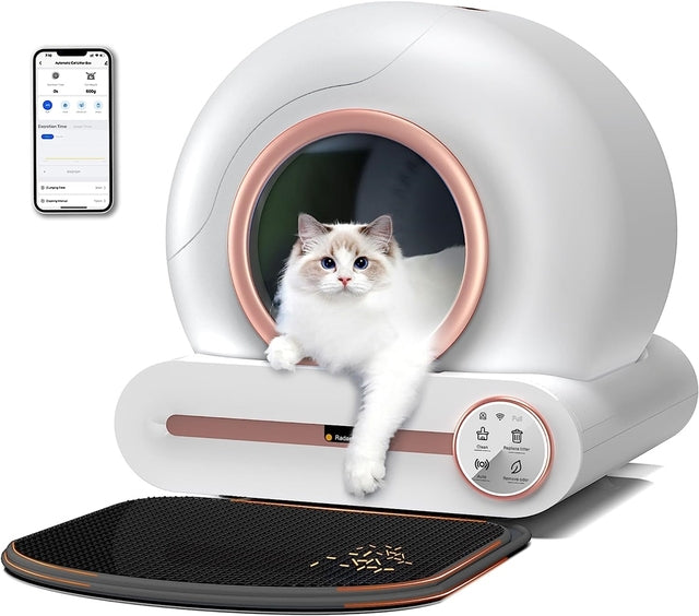 Abundant Solutions Factory Wholesale Robot Automatic Self-Cleaning Large Cat Litter Box Enclosure With High Quality