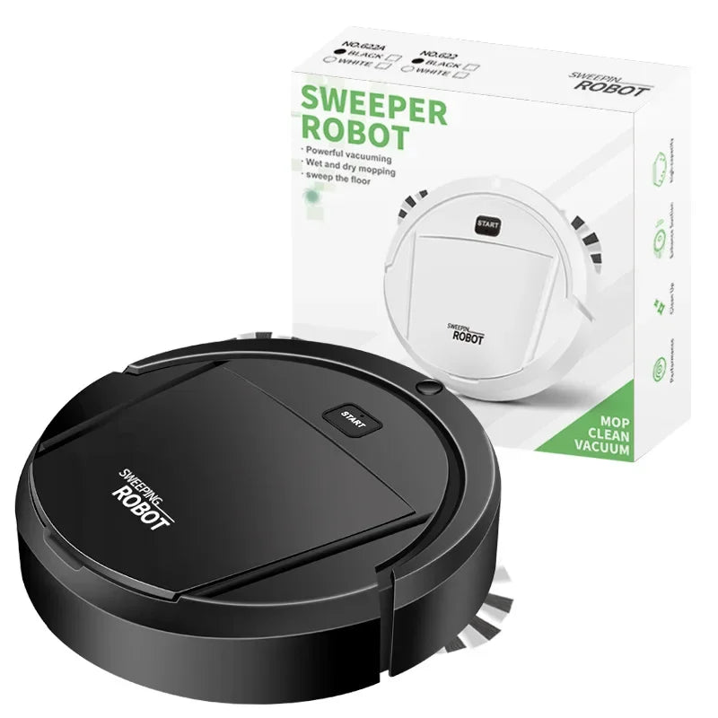 Abundant Solutions New Automatic Robot Vacuum Cleaner Smart Sweeping Dry Wet Cleaning Machine Charging Intelligent Vacuum Cleaner for Home